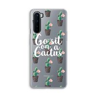 Cactus quote: OnePlus Nord Transparant Hoesje