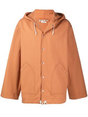 Marni veste oversize à capuche - Orange