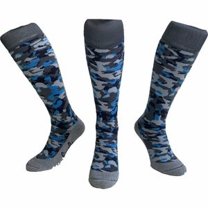 Hockeysokken Camo Blauw