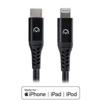 Mobilize Strong Nylon Cable USB-C to MFi Lightning 2m. 60W Black