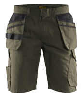 Blåkläder Service short met spijkerzakken 14941330 | Groen/Zwart | Maat 58 - 7330509688588