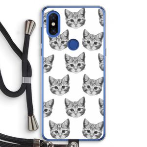 Kitten: Xiaomi Mi Mix 3 Transparant Hoesje met koord