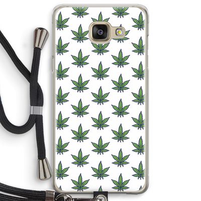 Weed: Samsung Galaxy A5 (2016) Transparant Hoesje met koord