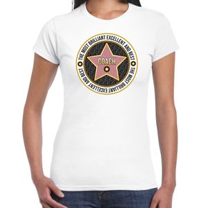 Cadeau t-shirt voor dames - coach - wit - bedankje - verjaardag