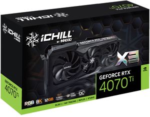 Inno 3D Nvidia GeForce RTX 4070 Ti Videokaart iChill X3 12 GB GDDR6X-RAM PCIe x16 PCIe 4.0 x16, HDMI, DisplayPort