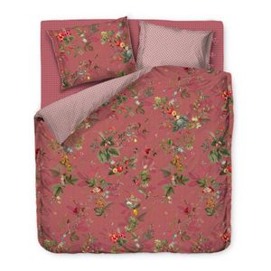 Pip Studio Fall In Leaf Dekbedovertrek - 2-persoons (200x200/220 Cm + 2 Slopen) - Percal Katoen - Pink