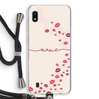 Kusjes: Samsung Galaxy A10 Transparant Hoesje met koord