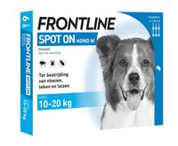 Frontline spot-on anti-vlooienmiddel voor de hond M (10 - 20 kg) 2 x 6 pipetten Frontline spot-on anti-vlooienmiddel voor de hond M (10 - 20 kg) 2 x 6 pipetten