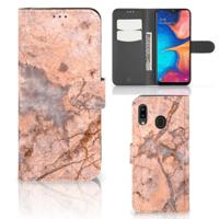 Samsung Galaxy A30 | Bookcase | Marmer Oranje