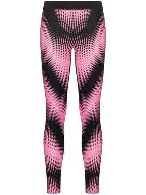 Rabanne legging à imprimé abstrait - Rose