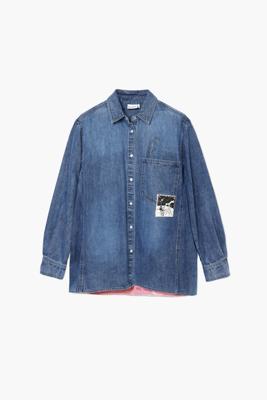 Denim overhemd Mickey Mouse - BLUE - S