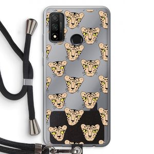 Tijger: Huawei P Smart (2020) Transparant Hoesje met koord
