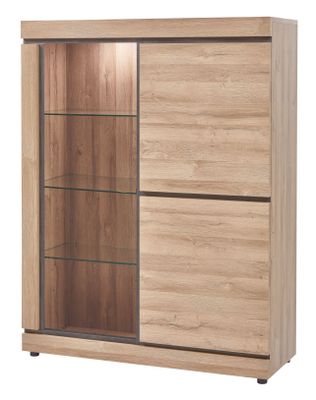 Wandkast | Meubelserie Talenso | naturel, grijs, bruin | 130 x 59 x 171 (h) cm Wandkast | Meubelserie Talenso | naturel, grijs, bruin | 130 x 59 x 171 (h) cm
