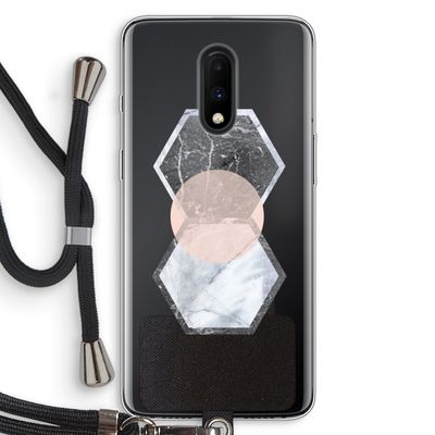 Creatieve toets: OnePlus 7 Transparant Hoesje met koord