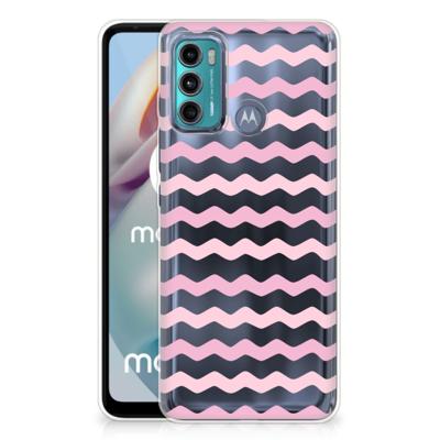 Motorola Moto G60 | TPU bumper | Waves Roze