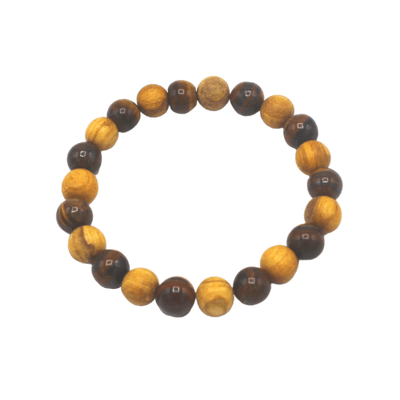 Edelsteen Armband - Palo Santo & Tijgeroog