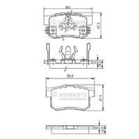 Nipparts Remblokset J3614017