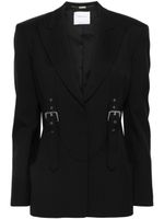 Blumarine blazer à détail de boucle - Noir