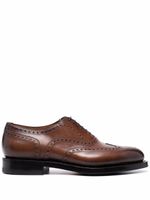 Santoni chaussures oxford en cuir à lacets - Marron