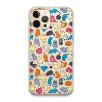 Kleurrijke katten: iPhone 13 Pro Max Transparant Hoesje