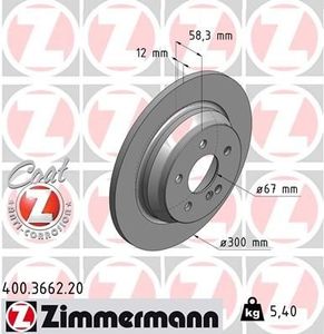 Remschijf Coat Z 400366220