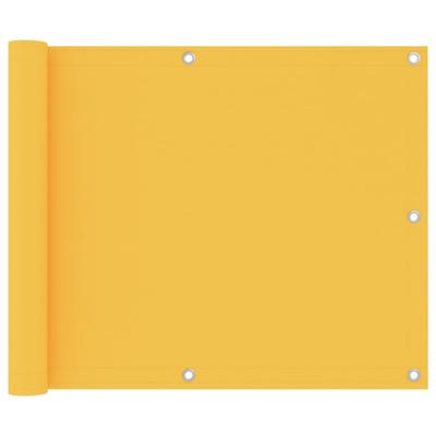 VidaXL Balkonscherm 75x500 cm oxford stof geel