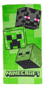 Minecraft strandlaken groen 70 x 140 cm