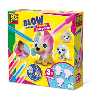 SES Blow airbrush pens puppy&apos;s surprise 3 stuks
