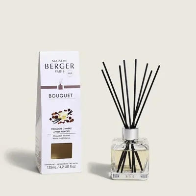 Parfumverspreider met sticks Cube 125ml Amber Powder