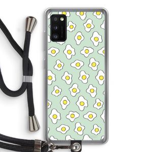 Spiegeleitjes: Samsung Galaxy A41 Transparant Hoesje met koord