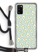 Spiegeleitjes: Samsung Galaxy A41 Transparant Hoesje met koord