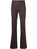 Blanca Vita pantalon ajustée à coupe évasée - Marron