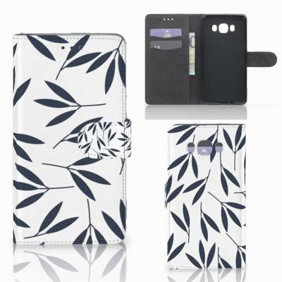 Samsung Galaxy J7 2016 Hoesje Leaves Blue