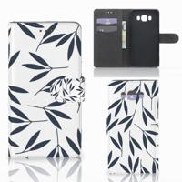 Samsung Galaxy J7 2016 Hoesje Leaves Blue