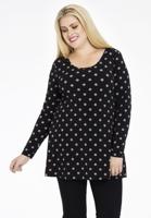 Yoek Tuniek flare DOTS | Zwart | Maat 38/40