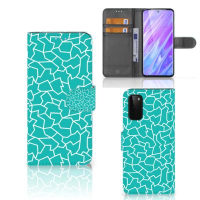 Samsung Galaxy S20 Hoesje Cracks Blue