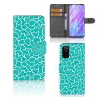Samsung Galaxy S20 Hoesje Cracks Blue