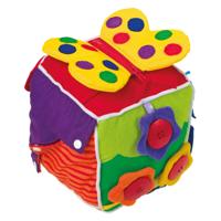 Small Foot - baby kubus natuur pluche