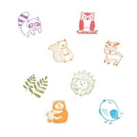 Goki houten stempelset bosdieren, 9dlg. Goki houten stempelset bosdieren, 9dlg.