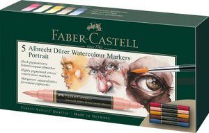 Faber Castell FC-160307 WK25Aquarel Marker FC AlbrechtDürer 5 Stuks Portrait