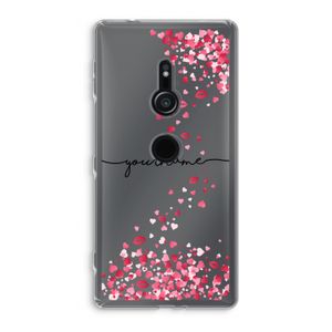 Hartjes en kusjes: Sony Xperia XZ2 Transparant Hoesje