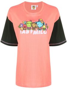 *BABY MILO® STORE BY *A BATHING APE® t-shirt colour block à logo imprimé - Rose