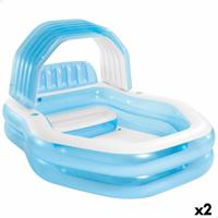 Opblaaszwembad Intex Blauw 530 l 229 x 135 x 191 cm (2 Stuks)