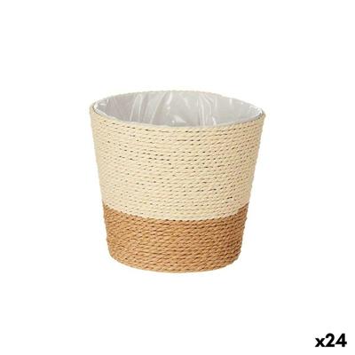Grondlegger Ibergarden Bruin Touw Plastic 16 x 14,5 x 16 cm (24 Stuks)