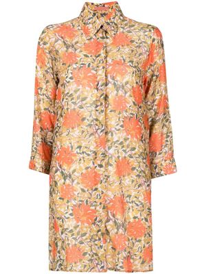 Clube Bossa chemise Sam à fleurs - Orange
