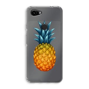Grote ananas: Google Pixel 3a Transparant Hoesje