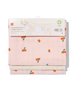 HEMA Hydrofieldoeken 60x60 Structuur Fruit - 3 Stuks