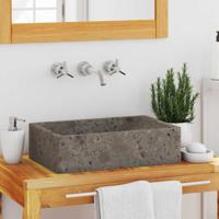 Gootsteen 45x30x12 cm marmer hoogglans grijs Gootsteen 45x30x12 cm marmer hoogglans grijs