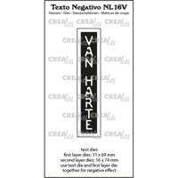 Crealies • texto negativo van harte