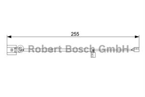 Waarschuwingscontact, remvoering-/blokslijtage achter AP384